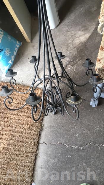 loftlampe til stearinlys